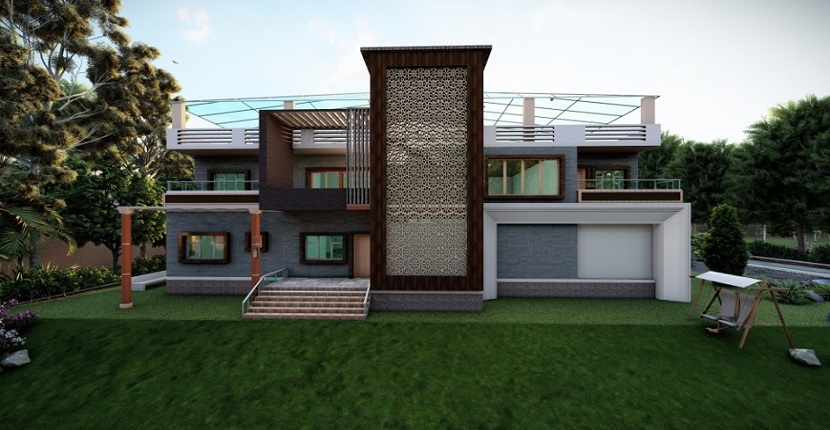 Luxury villa interior BIM