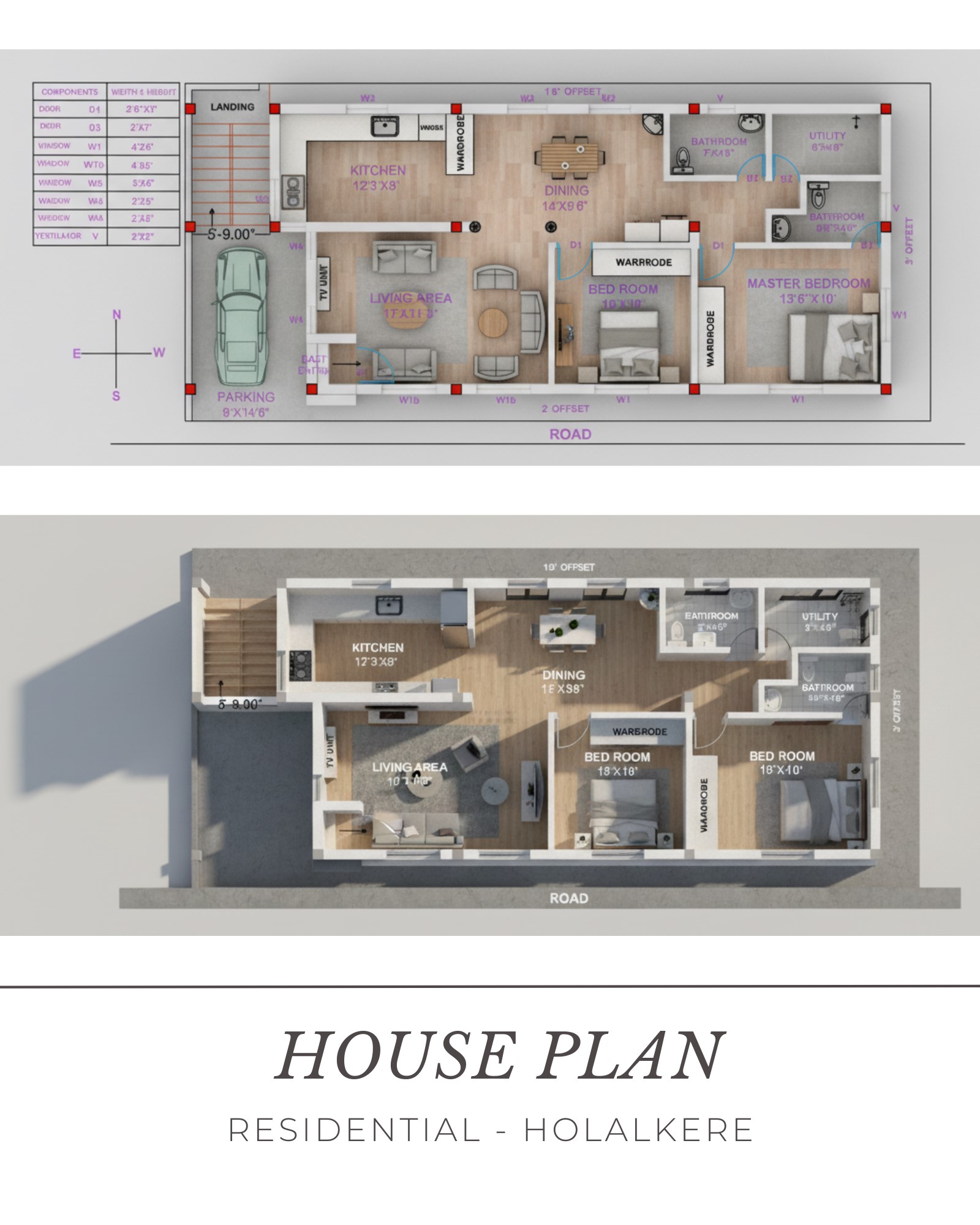 Independent villa BIM design