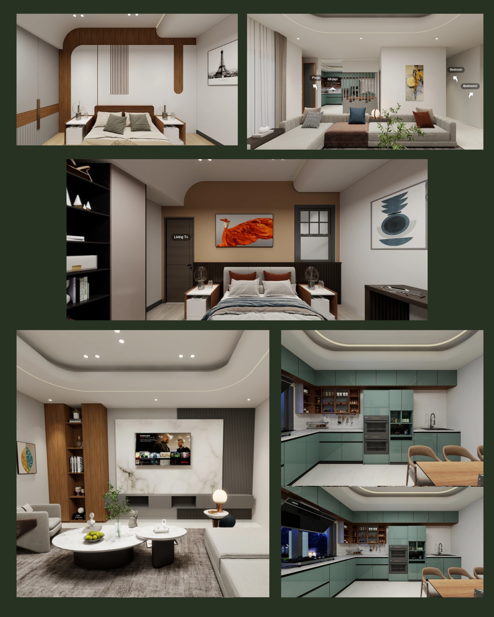 Restaurant interior design BIM